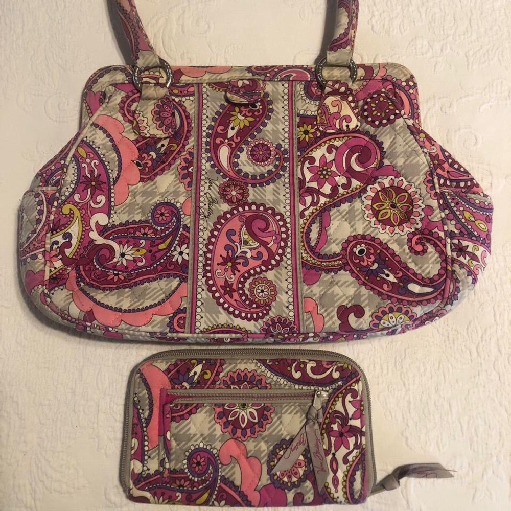 Vera Bradley Bag and Wallet Set